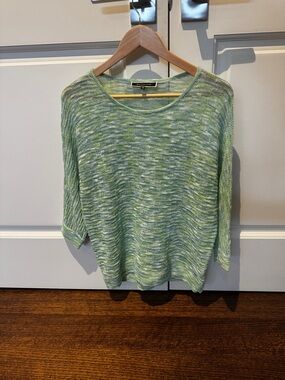 Melanie Lyne Green & Blue Scoop Neck Layering Sweater